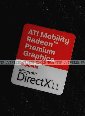 原装正品AMD ATI显卡标志贴纸 ati显卡DIRECTX11认证标志笔记本贴