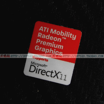 原装正品AMD ATI显卡标志贴纸 ati显卡DIRECTX11认证标志笔记本贴
