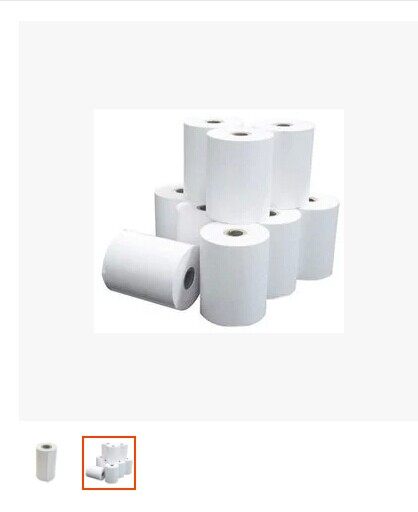 单层收银超市小票据纸75x60mm单联收款机针式打印纸