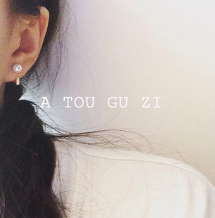 欧美极简风 otherstories简约气质百搭金属珍珠几何质感耳钉耳环