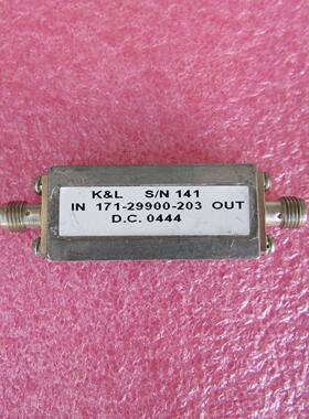 K&L 进口 171-29900-203 SMA母 RF 射频微波同轴低通滤波器