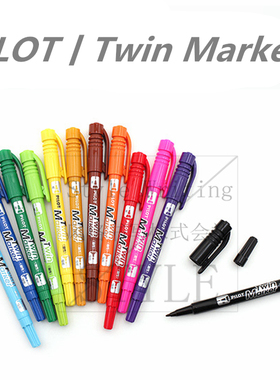 日本PILOT百乐丨SCA-TM丨Twin Marker 双头记号笔 胶带速干记号笔