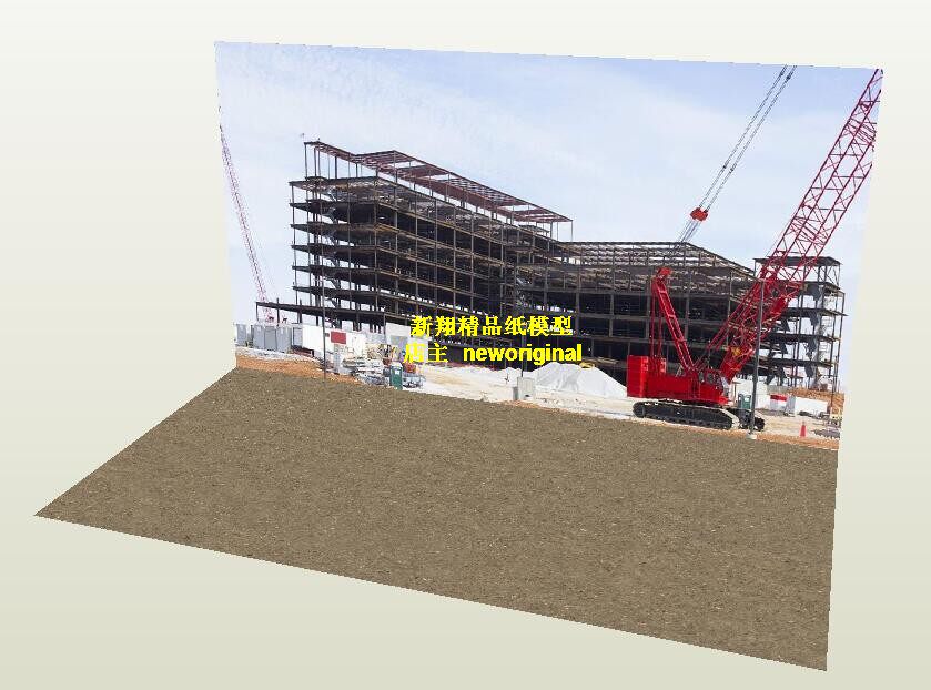 1比18 施工工地 工程作业 室内灯光场景 兵人 车模 汽车场景模型