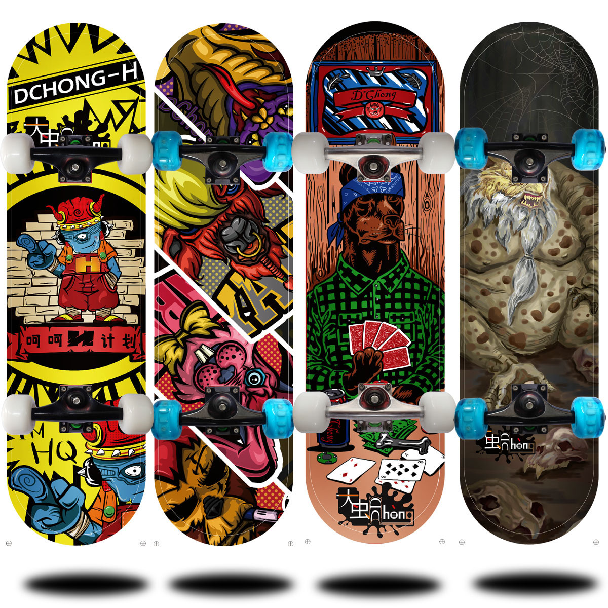 Planche à roulettes DCHONG   - Ref 2596166 Image 1