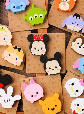 可爱卡通木质 tsum米奇米妮 冰箱贴磁铁贴 磁性白板贴 吸铁石