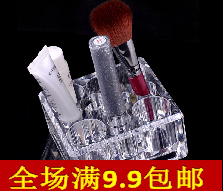透明水晶护肤品桌面化妆盒图片