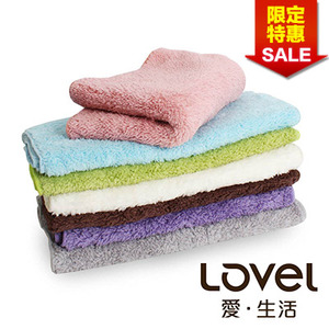 台湾LOVEL愛生活七倍超吸水柔软不褪色不掉毛超细纤维毛巾(6色)
