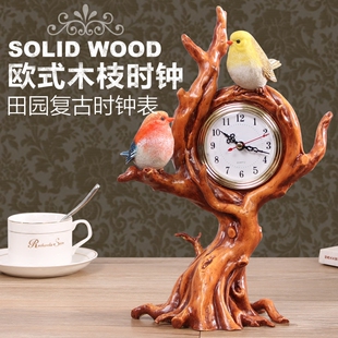 现代简约创意小时钟时尚 座钟客厅卧室床头柜静音台钟家居饰品 个性