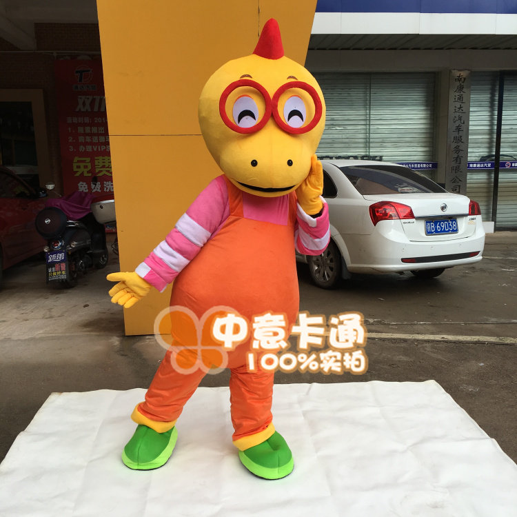 恐龙卡通人偶服装人穿表演道具装扮服小龙人偶服饰大头娃娃可爱龙