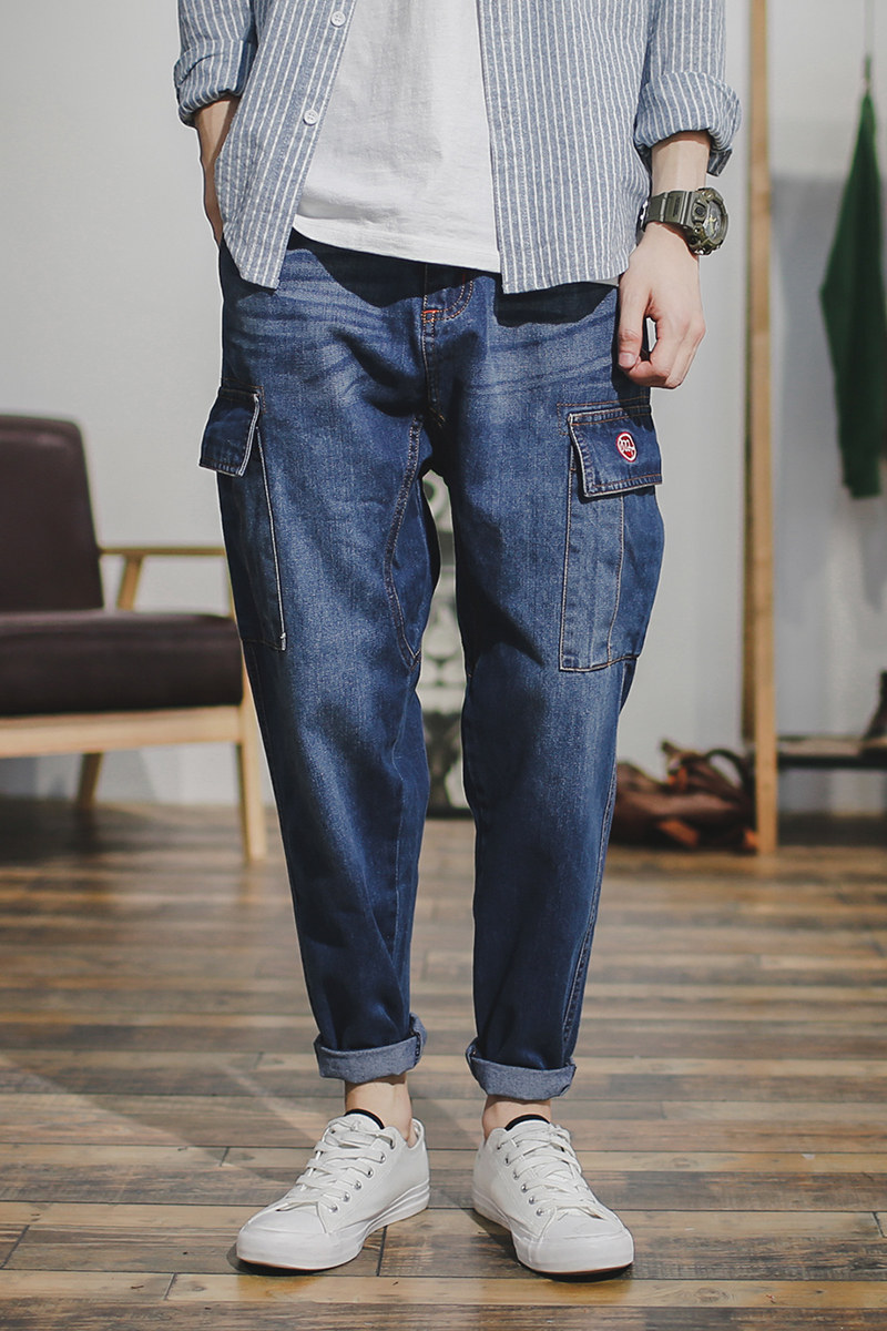 Jeans pour jeunesse droite en vrac en coton pour automne - Ref 1482756 Image 6