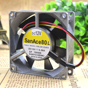 109L0812S403 DC12V 0.26A 原装日本三羊 8CM 80*80*25 铝框风扇