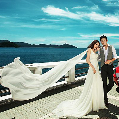 旅拍海景主題婚紗影樓拍照情侶裝主持人服裝性感禮服小清新白色在類目 女裝/女士精品, 婚紗/旗袍/禮服, 婚紗中 - 來自Buy2taobao.com提供專業的淘寶代購服務