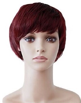 棕红色 外贸 短发 高档短发 外贸假发