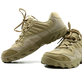 户外军迷3.5寸战术鞋低帮靴轻便透气舒适防刺穿加强版黑色沙色