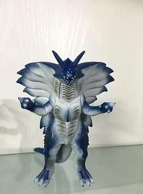 万代模型 奥特曼怪兽软胶 高斯奥特曼 雷甲兽蓝色 17cm系列 稀有