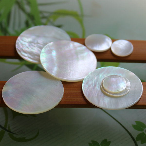 天然白蝶贝圆片无孔饰品配件