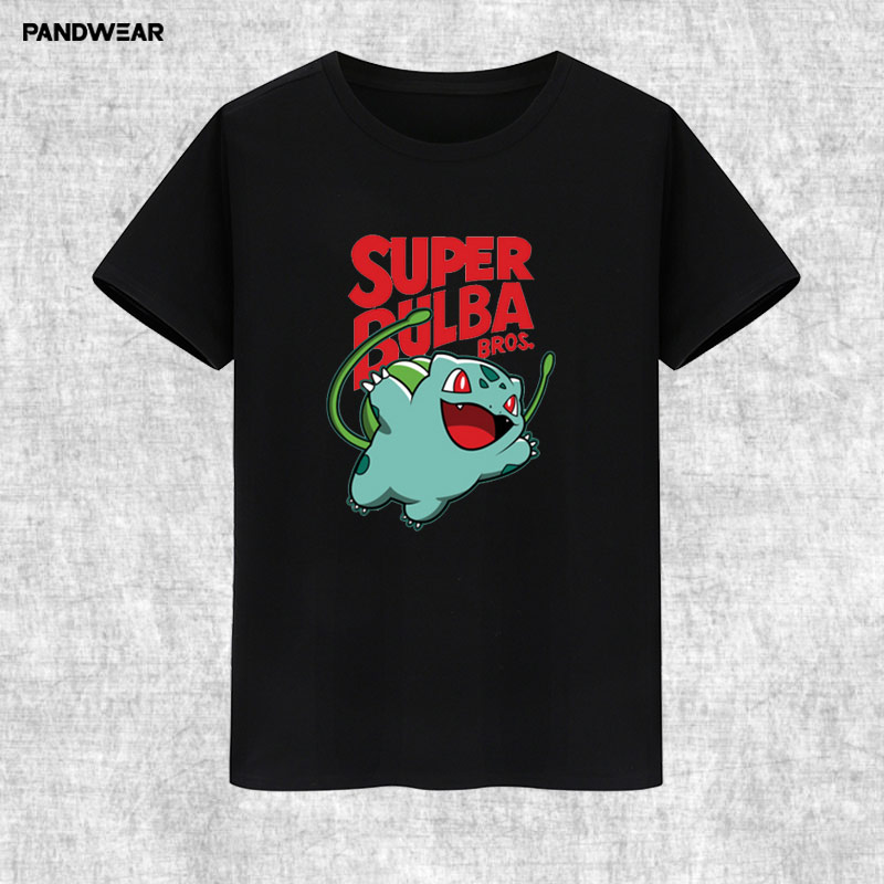 妙蛙种子纯棉数码宝贝短袖t恤