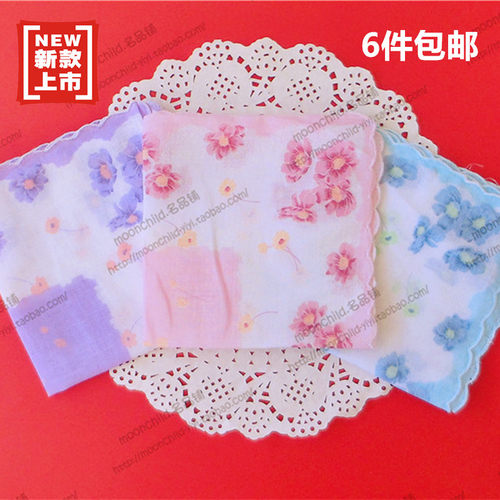 新款月牙经典女士擦汗方巾手帕