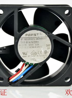 西德TYP614N/2HH ebmPAPST 6025/6CM 24V 3.0W 变频器散热风扇