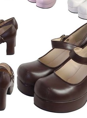 bobon欧洲站龙心家白富美软妹粗跟鞋000385