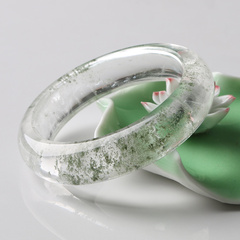 Pro-Bao natural Crystal floating flower-class small fresh green phantom Bangle ladies jewelry collection benefits