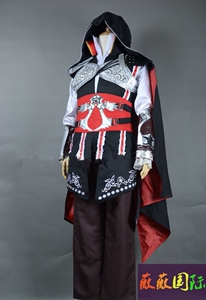 刺客信条埃齐奥绣花cosplay服装