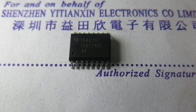 ISO7240CDWR 数字隔离器 Quad Ch 4/0 25Mbps Dig Iso正品