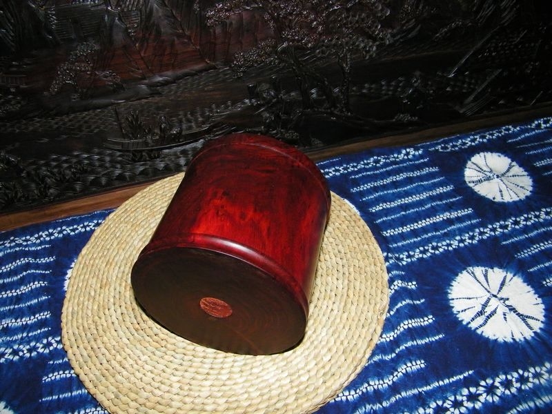 红木笔筒仿古明韵赞比亚血檀非洲小叶紫檀金星牛毛纹文房摆件礼品