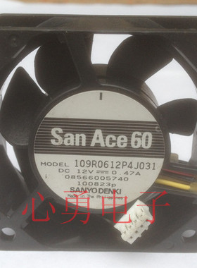 原装正品Sanyo/三洋散热风扇109R0612P4J031 12V 0.47A 6025 4线