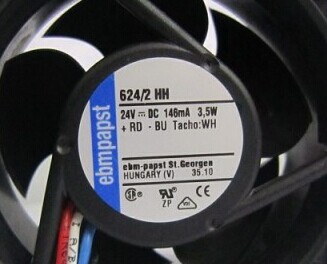 德国ebmpapst 6cm6025 624/2 HH 24V 146MA 3.5W 3线大风量风扇