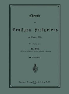 【预订】Chronik Des Deutschen Forstwesens Im...