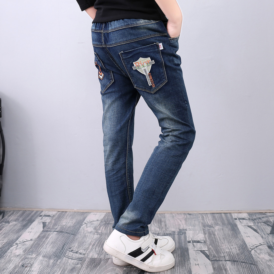 Pantalon garcon jeans en toile - Ref 2054376 Image 1