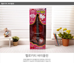 韩国进口 Hello Kitty儿童模拟小提琴玩具音乐玩具益智玩具仿木纹
