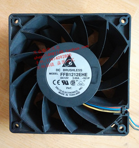 台达Delta FFB1212EHE 12V 3A12厘米大风量高转速机箱 散热风扇