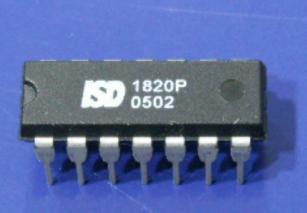 代理台湾华邦20秒录音芯片ISD1820PY DIP14原装现货