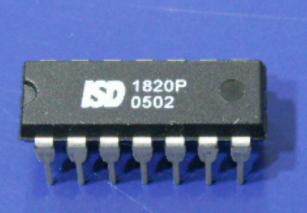 代理台湾华邦20秒录音芯片ISD1820PY DIP14原装现货