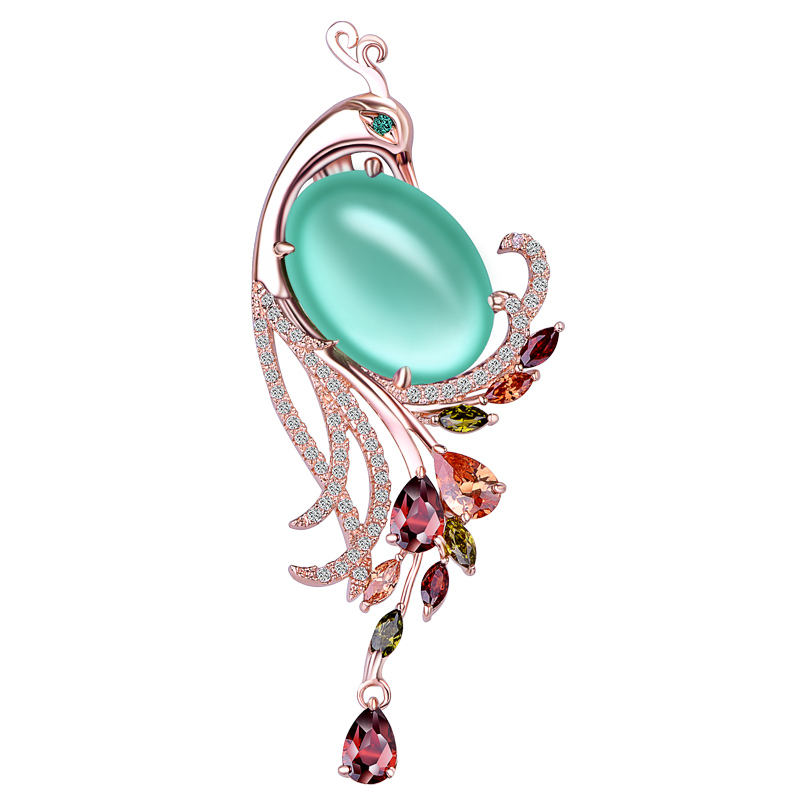 Broche femme LADY COLOUR en cristal autrichien - Ref 1172156 Image 1