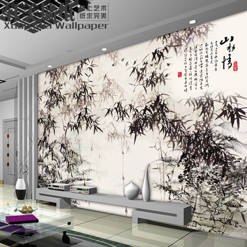 Poster mural géant XUAN MEI moderne chinois - Ref 2460793 Image 1