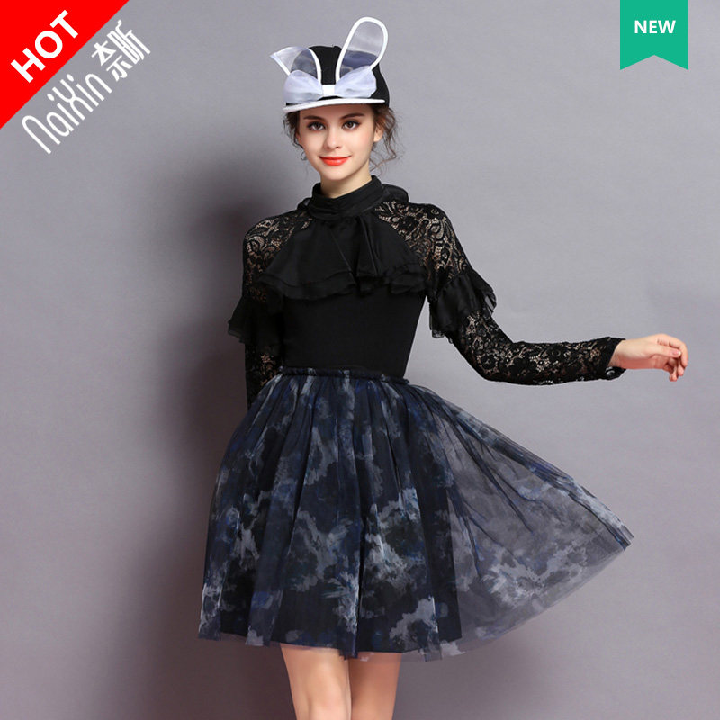 Nai Xin customization 92942 new skirt New products Chaopai fashion Retro natural Dressin the Women's clothing/Boutique , Skirts  category - from Buy2taobao.com to provide professional Taobao agent buy service