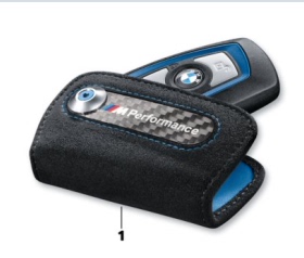 BMW宝马原厂MPerformance翻毛皮汽车钥匙包F底盘碳纤维钥匙套
