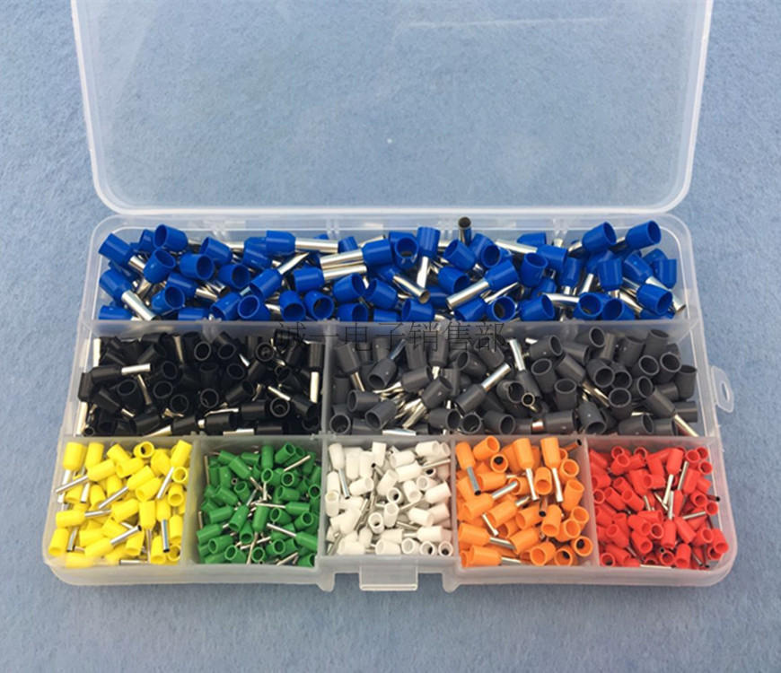 VE管形端子8合1组合套装 800只装 冷压端子 接线端子 预绝缘端子