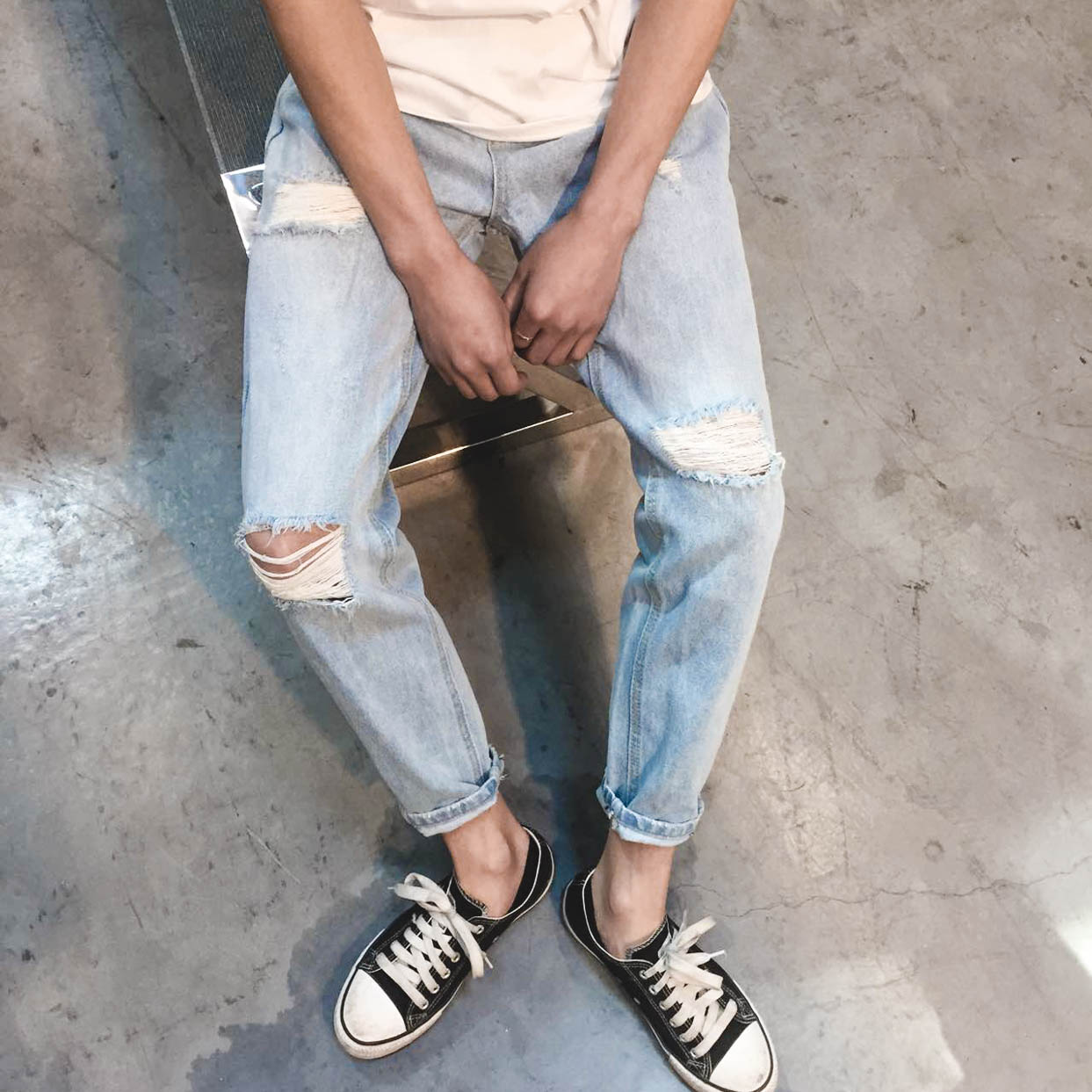 Jeans pour adolescent pour printemps - Ref 1463877 Image 1