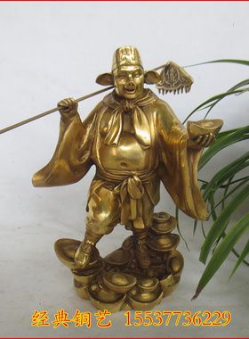 工艺纯铜猪八戒人物净坛使者摆件