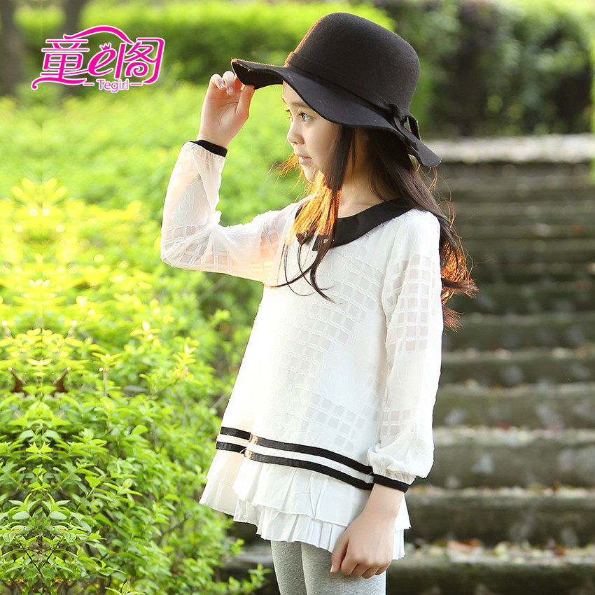 Chemise fille à manche longue - Ref 2086439 Image 3