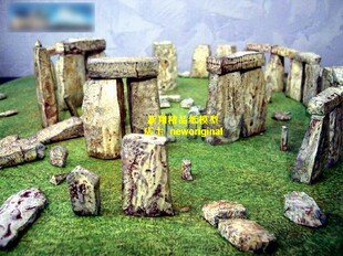 英国索尔兹伯里巨石阵 世界七大奇迹 建筑场景 石像模型