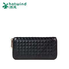 Hot-air woven wallet large zip around wallet fashion simple note clip wallet ladies wallets B62W5407