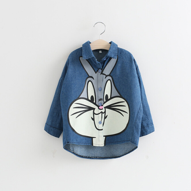 Chemise fille à manche longue en toile - Ref 2084984 Image 1