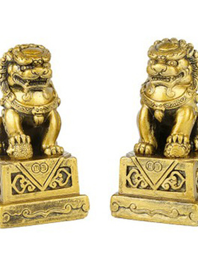 狮子摆件风水北京工艺品