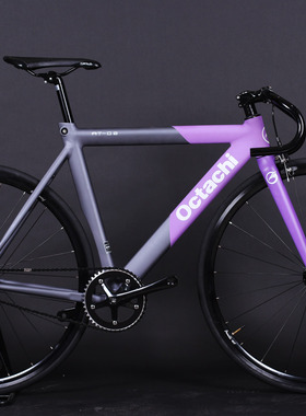 @BIKE FIXED GEAR Octachi AT-02 标配 单速 死飞自行车 整车 紫