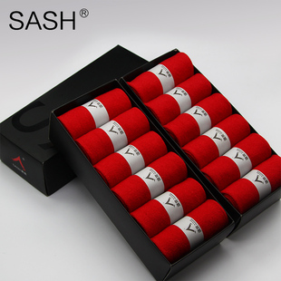 飒爽五指袜男红色本命年纯棉春夏情侣大红节日鸿运喜庆女士五趾袜